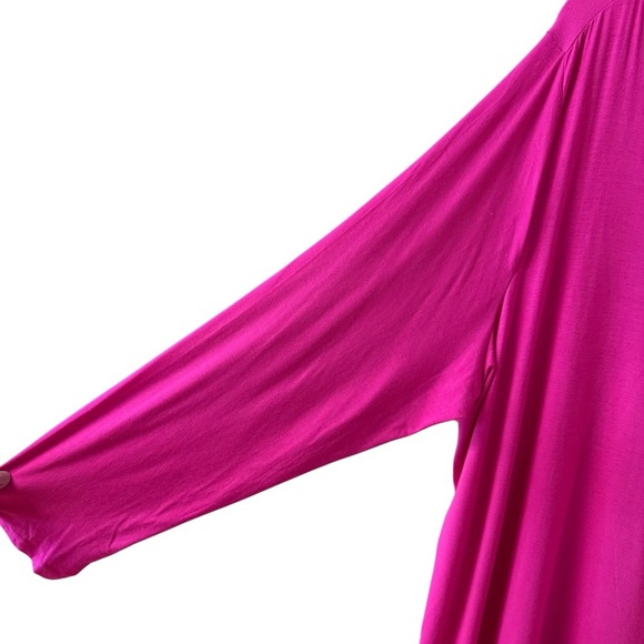 NEW Lane Bryant Long Sleeve Blouse Top Plus Size 26/28 Pink Black Casual Work - Picture 6 of 7